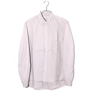 2 未使用品 2025SS nonnative ノンネイティブ DWELLER B.D. L/S SHIRT COTTON TYPEWRITER ボタンダウン 長袖シャツ IVORY アイボリー NN-S4601 /■In2 メンズ