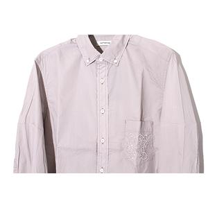 2 未使用品 2025SS nonnative ノンネイティブ DWELLER B.D. L/S SHIRT COTTON TYPEWRITER ボタンダウン 長袖シャツ IVORY アイボリー NN-S4601 /■In2 メンズ