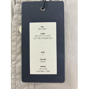 2 未使用品 2025SS nonnative ノンネイティブ DWELLER B.D. L/S SHIRT COTTON TYPEWRITER ボタンダウン 長袖シャツ IVORY アイボリー NN-S4601 /■In2 メンズ