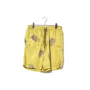 未使用品 ドリスヴァンノッテン DRIES VAN NOTEN 2023SS 未使用品 DRIES VAN NOTEN ドリスヴァンノッテン PIPERI 6025 M.W.PANTS ピペリ プリント ショーツ 短パン 44  Yellow イエロー 231-020918 /●  メンズ