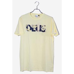 未使用品 DEUS EX MACHINA デウスエクスマキナ MIYAGI CAPS TEE クルーネック ロゴ 半袖Tシャツ M FADED YELLOW イエロー DMS71969 /◆ メンズ