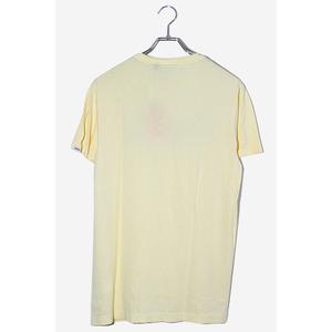 未使用品 DEUS EX MACHINA デウスエクスマキナ MIYAGI CAPS TEE クルーネック ロゴ 半袖Tシャツ M FADED YELLOW イエロー DMS71969 /◆ メンズ