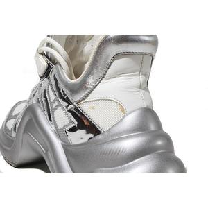 ルイヴィトン LOUIS VUITTON LOUIS VUITTON ルイヴィトン アークライトレースアップ 厚底 スニーカー シューズ 靴 38 1/2 WHITE Silver ホワイト シルバー /● レディース