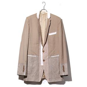 2020SS BURBERRY バーバリー リカルドティッシュ期 パッチワーク テーラードジャケット 58 beige ベージュ 4559275/70B /● メンズ