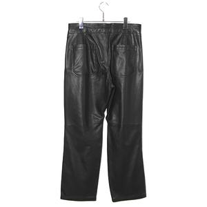 1 未使用品 nonnative ノンネイティブ  VOYAGER EASY PANTS SHEEP LEATHER ボヤージ イージー パンツ シープレザー BLACK ブラック NN-P4524 /■In2 メンズ