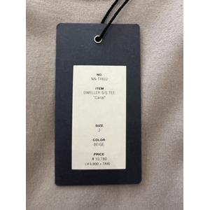 未使用品 ノンネイティブ nonnative 3 未使用品 nonnative ノンネイティブ DWELLER S/S TEE “Canal” ドウェラー Tシャツ カットソー BEIGE ベージュ NN-T4602 /■In2  メンズ