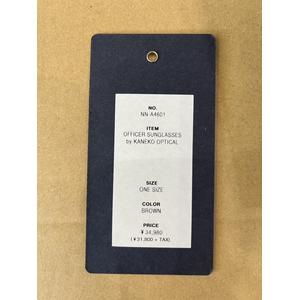 ONE SIZE 未使用品 nonnative ノンネイティブ OFFICER SUNGLASSES by KANEKO OPTICAL  オフィサー サングラス 金子眼鏡 オプティカル サングラス BROWN ブラウン NN-A4601 /■In2 メンズ
