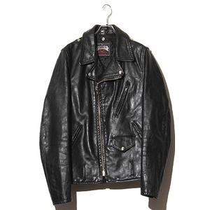 ショット SCHOTT Vintage SCHOTT ヴィンテージ ショット PERFECTO タグ 7370 カウレザー ダブルライダースジャケット BLACK ブラック USA製 /● メンズ