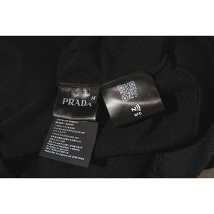 22SS PRADA プラダ トライアングルプレート グラフィック プリント スウェット ジップパーカー M BLACK ブラック UJL13A S221 ルーマニア製 /● メンズ