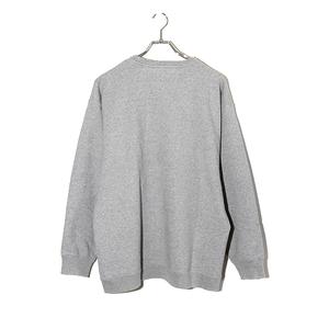 2023SS WTAPS ダブルタップス DESIGN 01 / SWEATER / COTTON. COLLEGE コットン プリント クルーネック スウェットシャツ トレーナー 3 ASH GRAY アッシュグレー 231ATDT-CSM02 /● メンズ