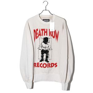 未使用品 ワコマリア WACKO MARIA 未使用品 2025AW WACKO MARIA ワコマリア DEATH ROW RECORDS / GARMENT DYED SWEAT SHIRT デス・ロウ・レコード ガーメントダイ スウェットシャツ トレーナー L IVORY アイボリー DEATHROW-WM-SS03 /● メンズ