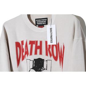未使用品 ワコマリア WACKO MARIA 未使用品 2025AW WACKO MARIA ワコマリア DEATH ROW RECORDS / GARMENT DYED SWEAT SHIRT デス・ロウ・レコード ガーメントダイ スウェットシャツ トレーナー L IVORY アイボリー DEATHROW-WM-SS03 /● メンズ