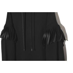 Martin Margiela 1 マルタンマルジェラ 1 FRINGED DETAIL HOODY フリンジ フーディー パーカー ワンピース M BLACK ブラック S51GU0052 /●☆ レディース