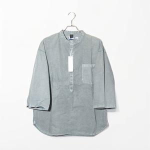 EEL Products イール プロダクツ チャコールヘンリー × Good On グッドオン 7分袖 プルオーバー シャツ S SLATE E-23410 /◆ メンズ