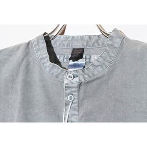 EEL Products イール プロダクツ チャコールヘンリー × Good On グッドオン 7分袖 プルオーバー シャツ S SLATE E-23410 /◆ メンズ