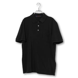 2022AW LOUIS VUITTON ルイヴィトン  ダミエポケット 半袖ポロシャツ L BLACK ブラック RM222Q VHI HJY41W イタリア製 /● メンズ
