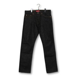 2013FW SUPREME シュプリーム Rigit Slim Jean 赤耳 セルビッチ リジット スリム ジーンズ デニムパンツ W34 INDIGO インディゴ アメリカ製 /● メンズ