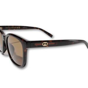 グッチ GUCCI GUCCI グッチ アジアンフィット オーバーサイズスクエア キャットアイシェイプ サングラス アイウェア べっ甲柄 55■19-145 イタリア製 /● メンズ レディース