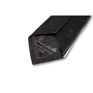 LOUIS VUITTON ルイヴィトン ネクタイ･LV スターリーナイト 7CM BLACK ブラック M79089 イタリア製 /● メンズ