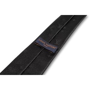 LOUIS VUITTON ルイヴィトン ネクタイ･LV スターリーナイト 7CM BLACK ブラック M79089 イタリア製 /● メンズ