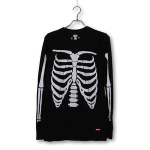 2021FW SUPREME × Henes シュプリーム ヘインズ Bones Thermal Crew (1 Pack) ボーンサーマルクルー Tシャツ カットソー L BLACK ブラック 2021FW1202022 /● メンズ