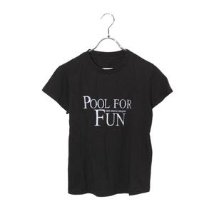 2025SS MM6 Maison Margiela エムエムシックス メゾンマルジェラ POOL FOR FUN プリント 半袖Tシャツ カットソー S BLACK ブラック S52GC0339 /◆☆ レディース