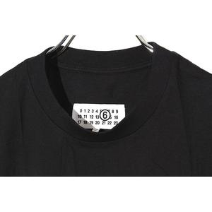 2025SS MM6 Maison Margiela エムエムシックス メゾンマルジェラ POOL FOR FUN プリント 半袖Tシャツ カットソー S BLACK ブラック S52GC0339 /◆☆ レディース