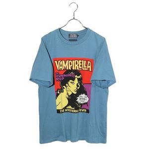 2025SS HYSTERIC GLAMOUR ヒステリックグラマー VAMPIRELLA RUNNING RED S/S TEE バンピレラ 半袖Tシャツ カットソー M BLUE ブルー 02251CT44 /● メンズ