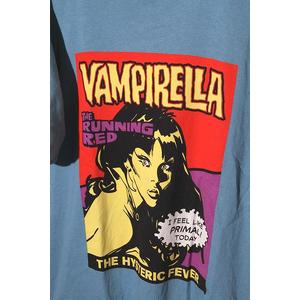 2025SS HYSTERIC GLAMOUR ヒステリックグラマー VAMPIRELLA RUNNING RED S/S TEE バンピレラ 半袖Tシャツ カットソー M BLUE ブルー 02251CT44 /● メンズ