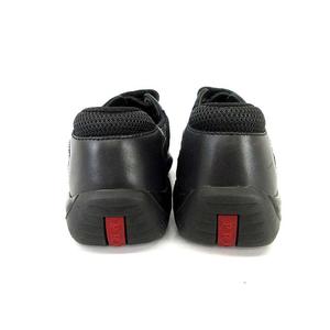 プラダ PRADA スニーカー レザー マジックテープ シューズ 黒 34 SSS1