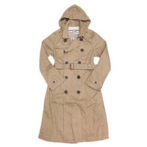 ジョンブル JOHNBULL トレンチコート スプリング ジャケット ロング フード付き ブルゾン M ベージュ/13▼11 メンズ