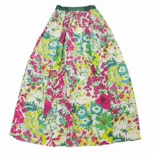 美品 19SS ドゥロワー Drawer リネン ボタニカル フラワープリント  