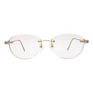 K18】18金使用 PARIS MIKI パリミキ メガネ チタンフレーム 