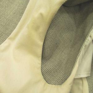 21ss フォトコピュー PHOTOCOPIEU SANDRA  ジレ ベスト ダブル ジャケット チェック柄 ウール リネン サイズ38 M ライトグレー レディース 21ss フォトコピュー PHOTOCOPIEU SANDRA ジレ ベスト ダブル