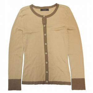 美品 2011年製 フォクシー FOXEY バイカラー カシミヤ × シルク ニット 