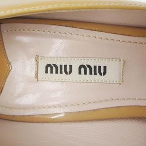 美品 miumiu リボンシューズ オープントゥ ミュウミュウ 22.5㎝ 靴