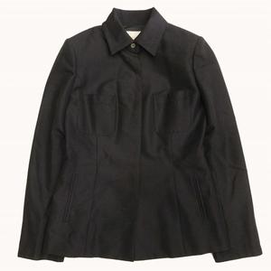 ハロッズ Harrods モヘア 100％ ジャケット フライフロント 比翼ボタン 