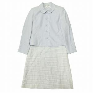 ✨極美品✨courreges ワンピーススーツ　11AR Lサイズ　ネイビー courreges クレージュ ワンピース フォーマル シンプル シルク混