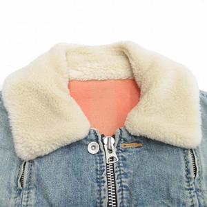 18aw サカイ sacai ボアカラー デニムジャケット ウォッシュ加工  