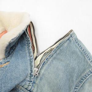 18aw サカイ sacai ボアカラー デニムジャケット ウォッシュ加工  