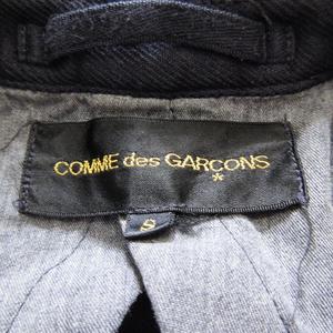 美品 00s　コムデギャルソン　ビックカラー　デニム　テーラードジャケット　紺 COMME des GARCONS HOMME PLUS 【値下げ】COMME 99AW テーラード
