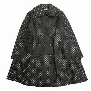 格安COMME des GARCONS ブラックコムデギャルソン うまれ Aラインコート