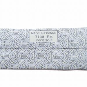 エルメス HERMES アンカー柄 ネクタイ シルク ツイル 錨 総柄 レギュラータイ フランス製 7128FA ブルー系/●J53/メンズ/EK3 