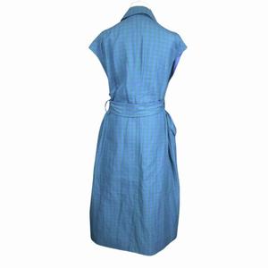 美品 19ss ブラミンク BLAMINK ギンガムチェック ロングジレ