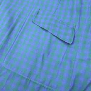 美品 19ss ブラミンク BLAMINK ギンガムチェック ロングジレ