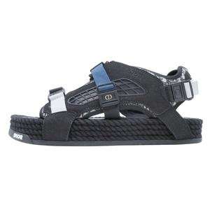 未使用品 21SS ディオール Dior ATLAS SANDAL オブリーク アトラス サンダル シューズ 靴 ストラップ トロッター 21ELS サイズ42 27.0cm 黒 ブラック 青 ブルー メンズ/△Z24/GT7 