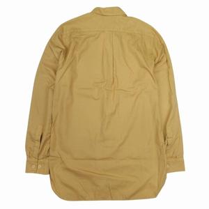 未使用品 18ss ドリスヴァンノッテン DRIES VAN NOTEN CHEVIOT 5241 M.W.SHIRT MUS ワークシャツ 長袖 ブラウス カットソー 48 マスタード/△E06/メンズ 