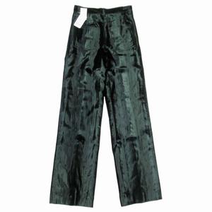 未使用品 20aw ドリスヴァンノッテン DRIES VAN NOTEN PENNAN 1250 W.W.PANTS BOT ベルベット ボトムス ノータック ストレートシルエット パンツ スラックス 34 ダークグリーン/△E29/メンズ 
