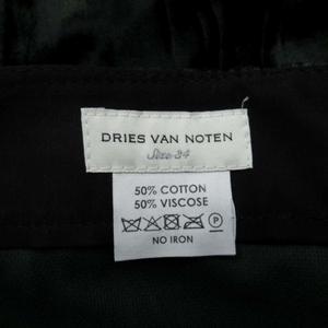 未使用品 20aw ドリスヴァンノッテン DRIES VAN NOTEN PENNAN 1250 W.W.PANTS BOT ベルベット ボトムス ノータック ストレートシルエット パンツ スラックス 34 ダークグリーン/△E29/メンズ 