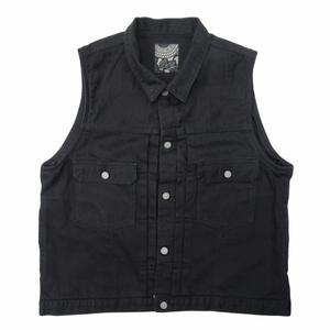 美品 2022年 ICT限定 ビズビム VISVIM SS 101 VEST CMYK DMGD 